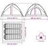 vidaXL Tente de camping à dôme 3 personnes libération rapide