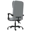 vidaXL Fauteuil inclinable de bureau gris clair tissu