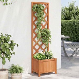vidaXL Jardini&egrave;re avec treillis 40x30x135 cm bois massif de sapin