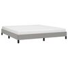 vidaXL Cadre de lit sans matelas gris clair 160x200 cm tissu