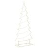 vidaXL Sapin de No&euml;l en m&eacute;tal avec support KUOPIO 210 cm Acier Dor&eacute;