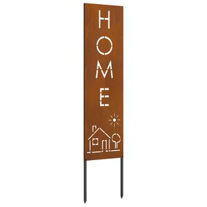 vidaXL &Eacute;cran de confidentialit&eacute; de jardin Fretwork Rouill&eacute; 32 x 140 cm