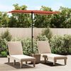 vidaXL Parasol de jardin avec m&acirc;t en aluminium 180x110 cm Terre cuite