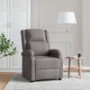 vidaXL Fauteuil de massage Taupe Tissu