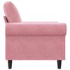 vidaXL Fauteuil Rose 60 cm Velours