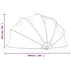 vidaXL Dôme de piscine rond 406x203 cm PVC
