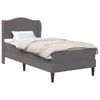 vidaXL Cadre de lit avec t&ecirc;te de lit Gris 90 x 200 cm Simili cuir
