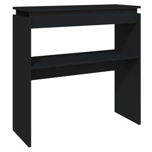 vidaXL Table console Noir 80x30x80 cm Agglom&eacute;r&eacute;