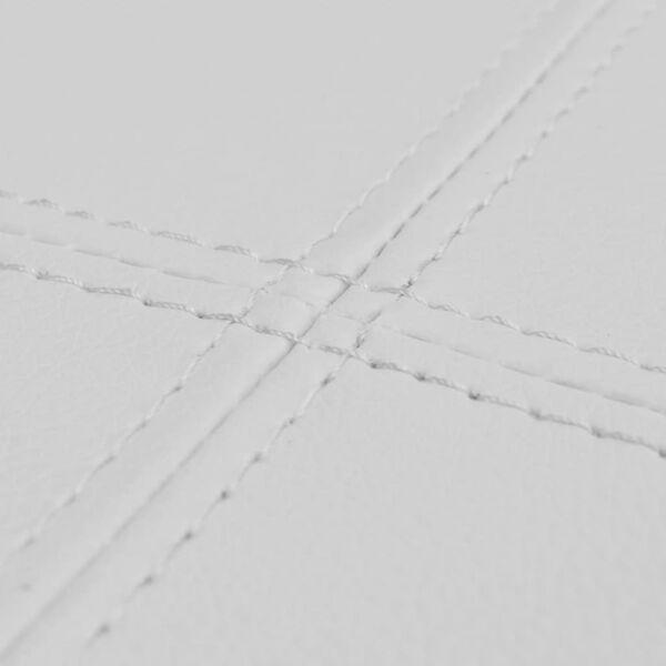 Banc en simili cuir de haute qualité Blanc