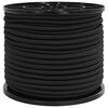 vidaXL Cords &eacute;lastiques 8 mm Noir PP et caoutchouc