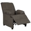 vidaXL Fauteuil inclinable gris fonc&eacute; tissu microfibre