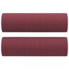 vidaXL Ensemble de canapés 2 pcs avec coussins rouge bordeaux tissu