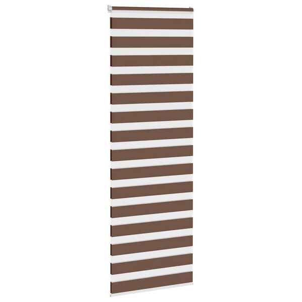 vidaXL Store z&egrave;bre marron 70x200 cm largeur du tissu 65,9 cm polyester