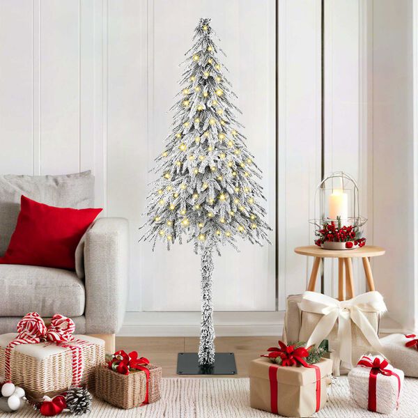 vidaXL Sapin de No&euml;l avec 150 LED Blanc 150 cm PE et Acier