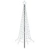 vidaXL Sapin de No&euml;l LED en spirale avec piquet EKENAS 180 cm 220 LED