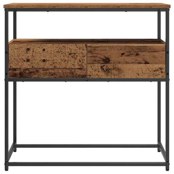 vidaXL Table console Bois Ancien 75 x 40 x 75 cm Bois d'ing&eacute;nierie