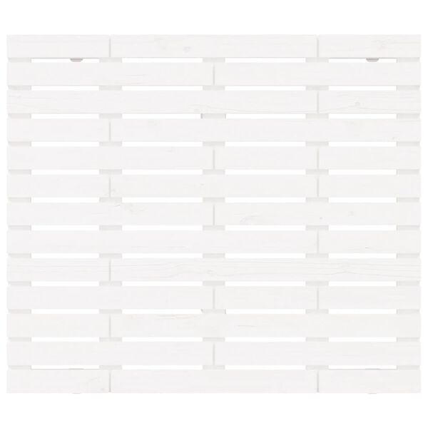 vidaXL T&ecirc;te de lit murale Blanc 106x3x91,5 cm Bois massif de pin
