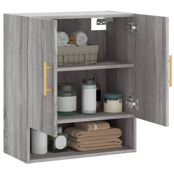 vidaXL Armoire murale sonoma gris 60x31x70 cm bois d'ing&eacute;nierie