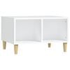 vidaXL Table basse Blanc 60x50x36,5 cm Bois d'ing&eacute;nierie