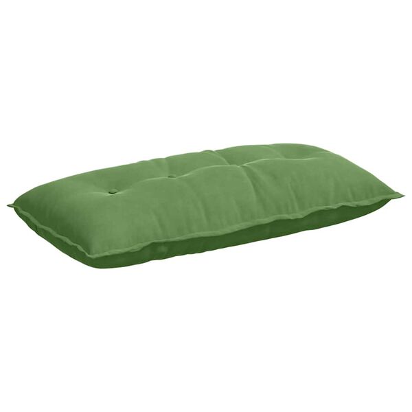 vidaXL Coussin de Dos Vert clair 100 x 50 cm Tissu en velours c&ocirc;tel&eacute;