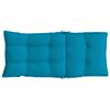 vidaXL Coussins de chaise &agrave; dossier haut lot de 6 bleu clair