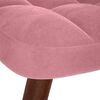 vidaXL Chaise &agrave; bascule avec repose-pied rose velours