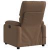 vidaXL Fauteuil inclinable de massage &eacute;lectrique marron tissu