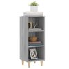 vidaXL Buffet Sonoma gris 34,5x32,5x90 cm Bois d'ing&eacute;nierie