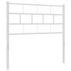 vidaXL T&ecirc;te de lit de remplacement m&eacute;tal blanc 75 cm