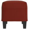 vidaXL Banc Rouge bordeaux 70x35x41 cm Similicuir