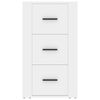 vidaXL Buffet Blanc 40x33x70 cm Bois d'ingénierie