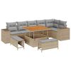 vidaXL Ensemble de canap&eacute; de jardin 9 pc 6-Nombre de places
