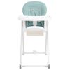 vidaXL Chaise haute b&eacute;b&eacute; Turquoise Aluminium