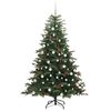 vidaXL Sapin de Noël artificiel Vert 180 cm PVC, métal et plastique