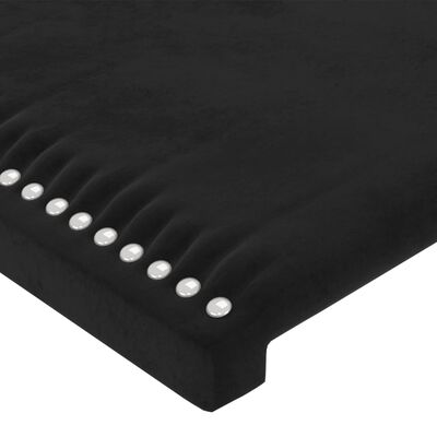 vidaXL Tête de lit Noir 100x5x78/88 cm Velours