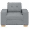 vidaXL Fauteuil Gris clair 100x78x80 cm Tissu