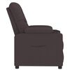vidaXL Fauteuil inclinable Marron foncé Tissu