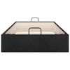 vidaXL Cadre de lit ottoman sans matelas noir 90x200 cm tissu