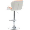 vidaXL Tabouret de bar Orange 44 x 48 x 105,5 cm Cuir synthétique