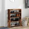 vidaXL Étagère à chaussures vieux bois 60x25x81 cm bois d'ingénierie