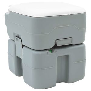 vidaXL Toilette de Camping Gris 41,5 x 36,5 x 42 cm