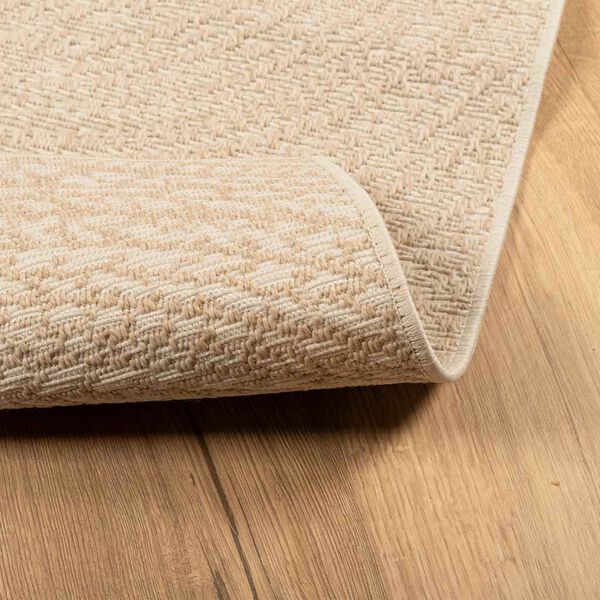 vidaXL Tapis ZIZUR beige 200x200 cm aspect de jute int&eacute;rieur ext&eacute;rieur