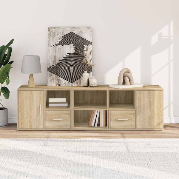 vidaXL Armoire d'angle ch&ecirc;ne sonoma 160x40x45 cm bois d&rsquo;ing&eacute;nierie