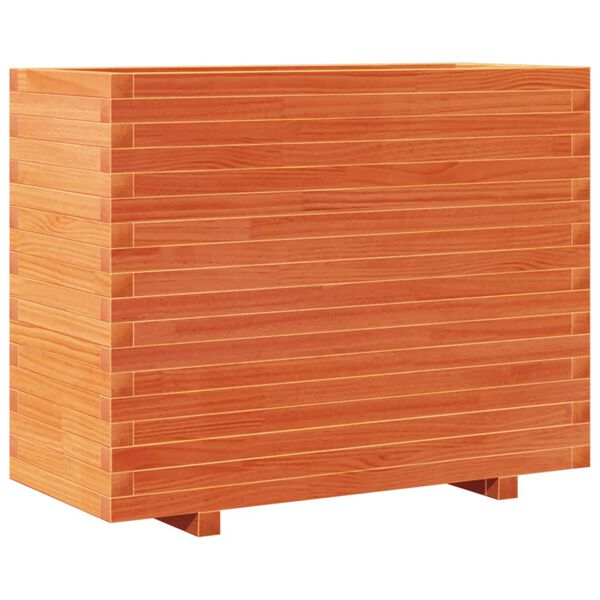 vidaXL Jardinière cire marron 90x40x72 cm bois de pin massif