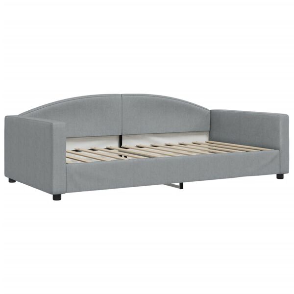 vidaXL Lit de repos gris clair 100x200 cm tissu