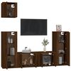 vidaXL Ensemble de meubles TV 5 pcs Ch&ecirc;ne marron Bois d'ing&eacute;nierie