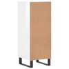 vidaXL Buffet Blanc brillant 34,5x34x90 cm Bois d'ing&eacute;nierie