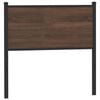 vidaXL T&ecirc;te de lit de remplacement ch&ecirc;ne marron 80 cm bois d'ing&eacute;nierie et acier