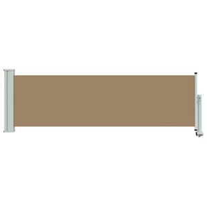vidaXL Auvent lat&eacute;ral 100% polyester fer acier