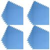 vidaXL Tapis d'exercice puzzle 24 pcs Bleu 8,64 ㎡ Mousse EVA